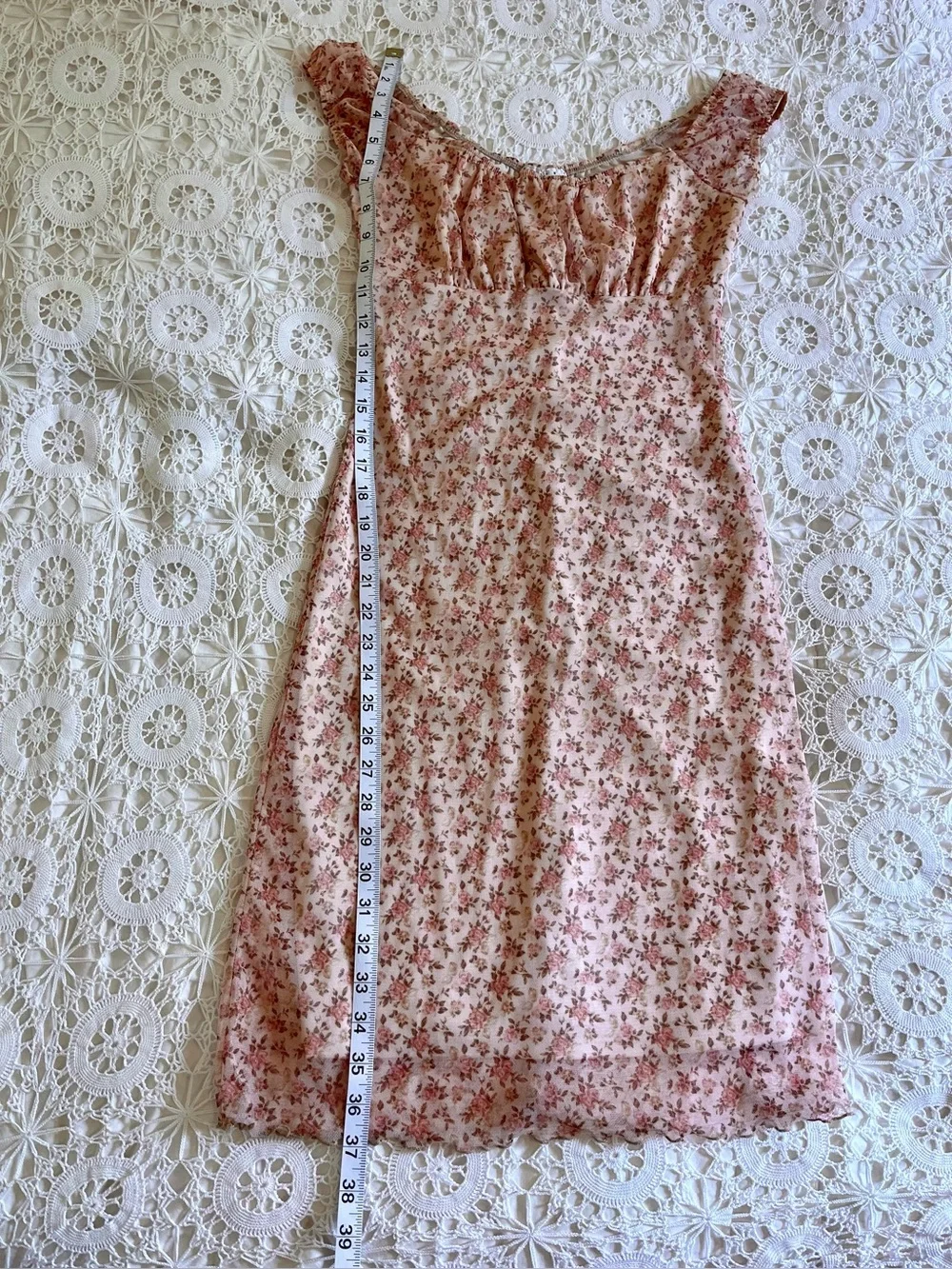 Vintage Y2K smart set pink floral dress - Picture 4 of 6